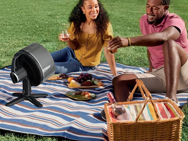 Perfect for picnics, Shark's Flexbreeze can run for up to 24 hours - and it's weatherproof