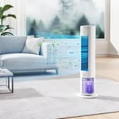 The air cooler uses a tank of cold water, and a pair of ice blocks to send out a super-cool blast of air