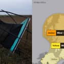 The Met Office shares advice on how to stay safe in a storm, as amber and yellow wind warnings are in place.