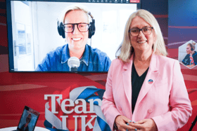 Steph meets the minister, Baroness Smith