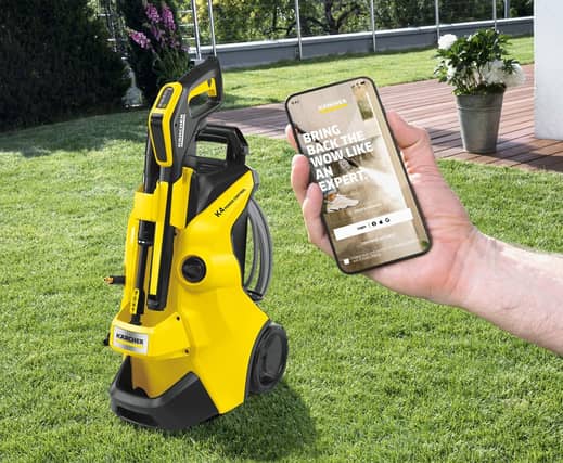 The Karcher K 4 Power Control even has an accompanying app