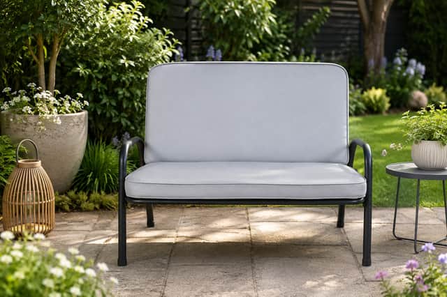 The Casima two-seater sofa provides plenty of space to sit back and enjoy the garden