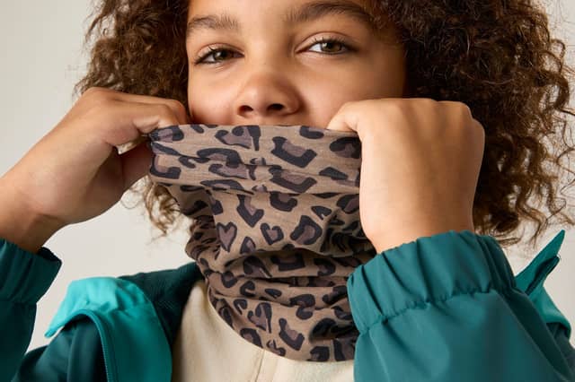 The lightweight Regatta snood can be worn as a scarf, hat, head covering, wristband and more.