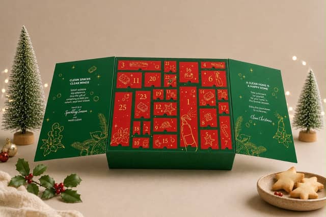The new 2026 cleaning advent calendar from YASS Clean, YASSmas Advent Calendar, which is the first of its kind according to the brand.