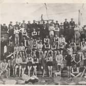 ​Arbroath Health Congress, a swimming group which used to meet at the end of Victoria Park, in this instance dated 1906.