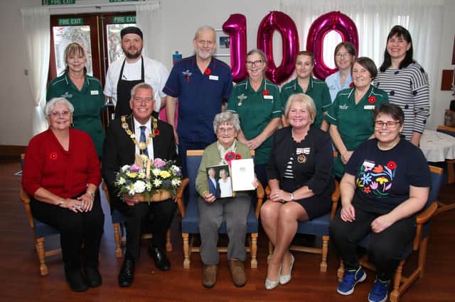 Jean Burness was joined by family and friends for her 100th birthday celebration. (Wallace Ferrier)