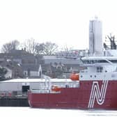 ​The advanced windfarm work and repair vessel Norwind Storm.