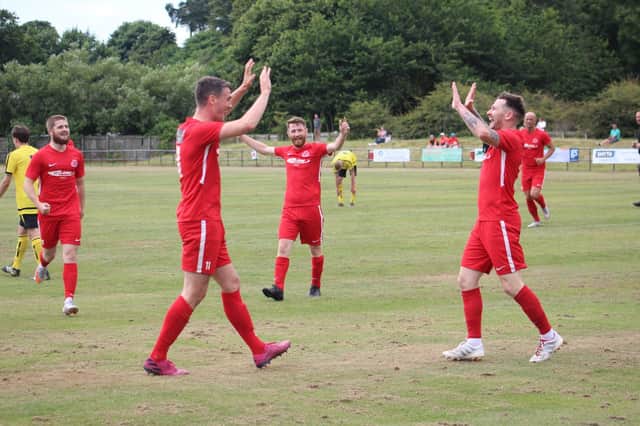 Carnoustie Panmure are hoping to me all smiles come late Saturday afternoon. Pic courtesy of Carnoustie Panmure