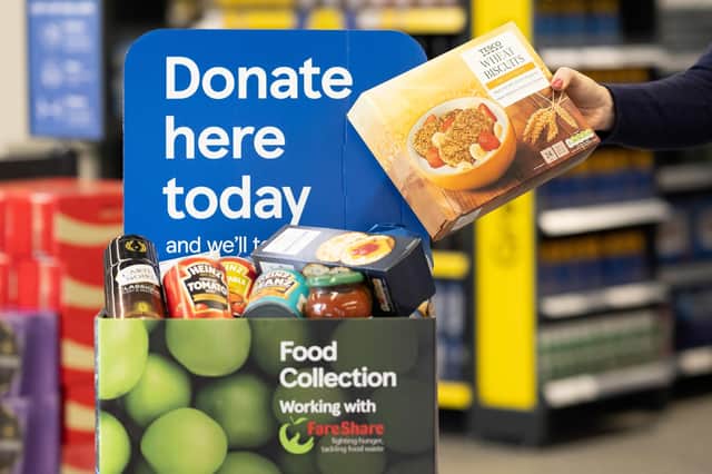The food collection campaign will run in conjunction with Tesco until July 2.