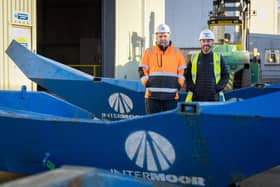 Montrose Port CEO Tom Hutchison is pictured with Frank Burns, InterMoor general manager.