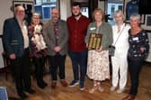 Pictured (from left) are Colin Nicoll ,Val Mowatt, Alan Mowatt, Scott Wann, Sandra Ramsay, and RLWW admins Linda Jones and  Brenda Sparks. (Wallace Ferrier)