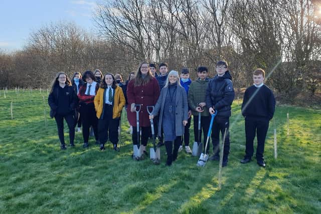 The project will involve the pupils planting 420 trees in the academy's grounds.