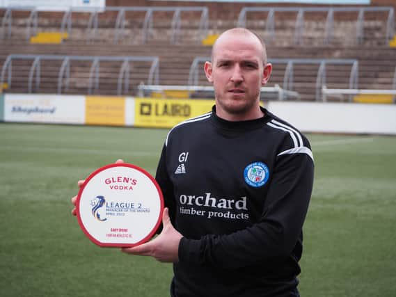 Gary Irvine guided Forfar to second place in League Two