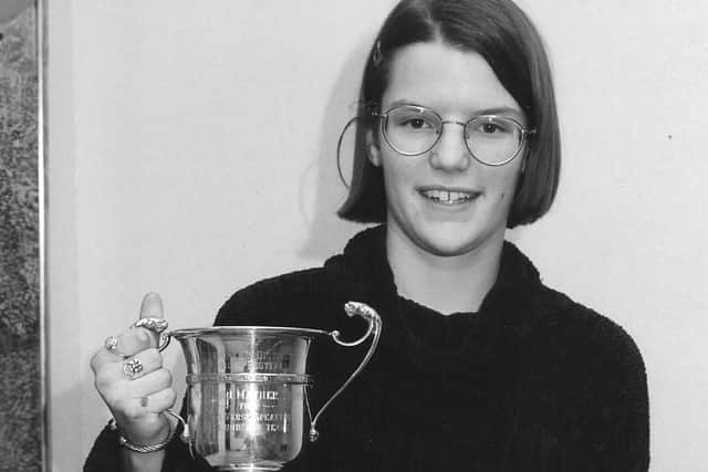 Winner of the Solo Verse Speaking, 15 to 18, class in the 1997 Arbroath Musical Festival was Elspeth Falconer, Carnoustie.