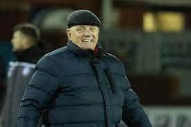 A delighted Dick Campbell after a great win for Arbroath who made it four wins on the bounce.