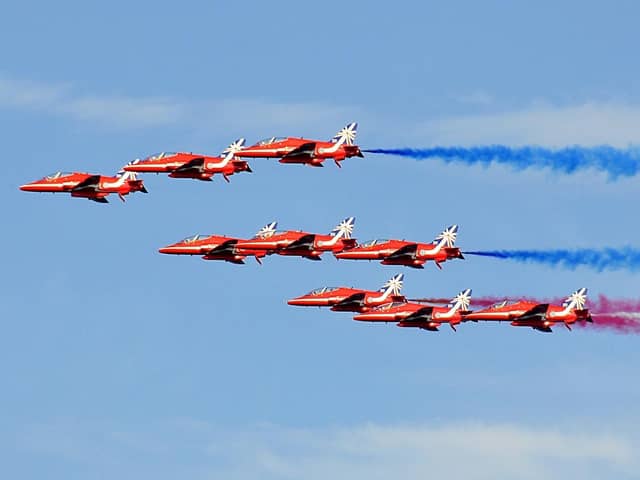 The Red Arrows, as well as aircraft from the Battle of Britain Memorial Flight, are due to fly over Montrose next Wednesday (June 20), weather permitting.