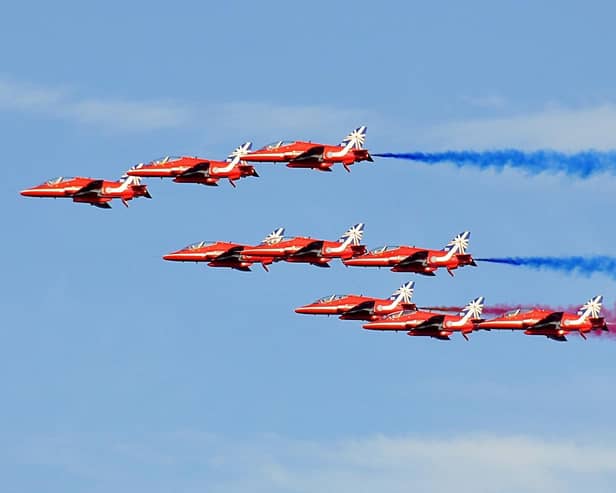 The Red Arrows, as well as aircraft from the Battle of Britain Memorial Flight, are due to fly over Montrose next Wednesday (June 20), weather permitting.