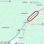 The work will affect a 1400m stretch of the northbound carriageway between the B966 and 260 metres south of the Inchbare Junction.