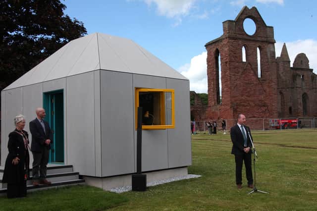 The opening ceremony in the abbey grounds was performed by Culture Minister Neil Gray. (Wallace Ferrier)
