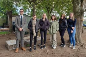 Five of the early years modern apprentices with Councillor Lloyd Melville.