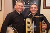 Accordionist Steven Carcary, who will guest this Sunday, and drummer Graham Sherrit.