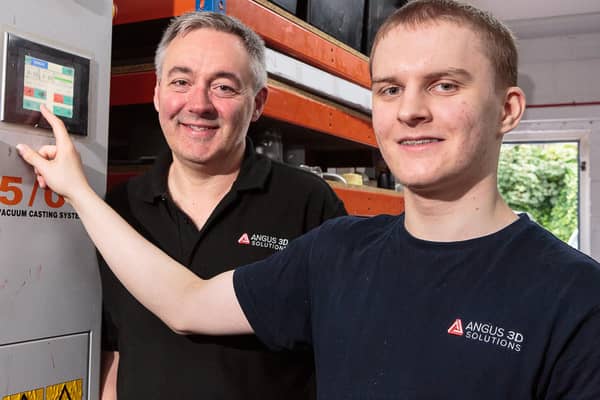 Andy Simpson recently took on Ritchie Webster under a Modern Apprenticeship, which will yield considerable benefits for the company in the future. (Alan S Morrison)
