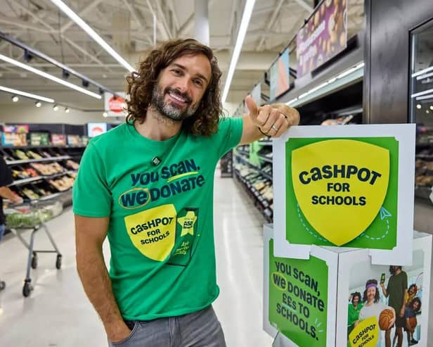 Asda's Cashpot for Schools initiative is fronted by Joe WIcks