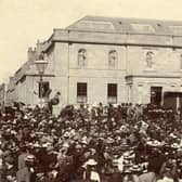 Pictured is the procession at the opening of ​Arbroath Public Library in 1898. (AngusAlive)