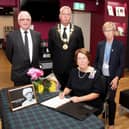 Pictured signing the book are the Lord Lieutenant (seated), Sandy McKendrick, Provost Brian Boyd, and Margo Williamson.​​​​​​​​​​​​​​​​​​​​​​​​​​​​​​​​​​​​​​​​​​​​​​​​​​​​​​​​​​​​​​​​​​​​​​​​​​​​​​​​​​​​​​​​​​​​​​​​​​​​​​​​​​​​​​​​​​​​​​​​​​​​​​​​​​​​​​​​​​​​​​​​​​​​​​​​​​ (W Ferrier)