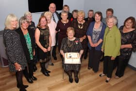 Mo Morrison is pictured with Ladies Lifeboat Guild members. (Wallace Ferrier)