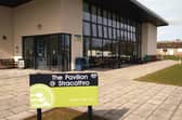 The Pavilion restaurant, sited within the hospital grounds, is hosting the students’ exhibition. (Ninian Reid)