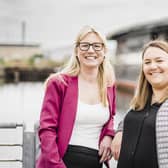 ​Due North Creatives founder Amanda Inglis (left) is pictured with new graphic designer Louise Barrie.
