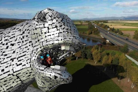​Lloyd Gwishiri will scale one of the iconic Kelpies before abseiling off the top of the 38-metre high structure.