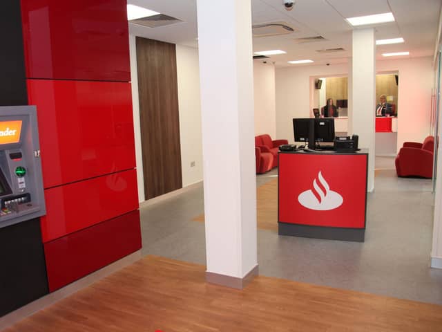 ​Santander’s Arbroath branch will close on June 17. (Wallace Ferrier)