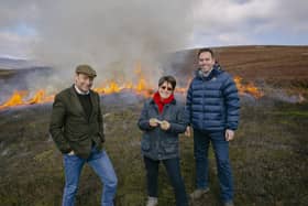 ​Liam Kerr, Tess White and Maurice Golden (Kirk Norbury).