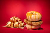 Tim Hortons' Chicken Donut Sandwich and Cheesy Loaded Timbits®.
