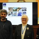 ​Sandra Affleck (centre) is pictured with the meeting’s speakers.
