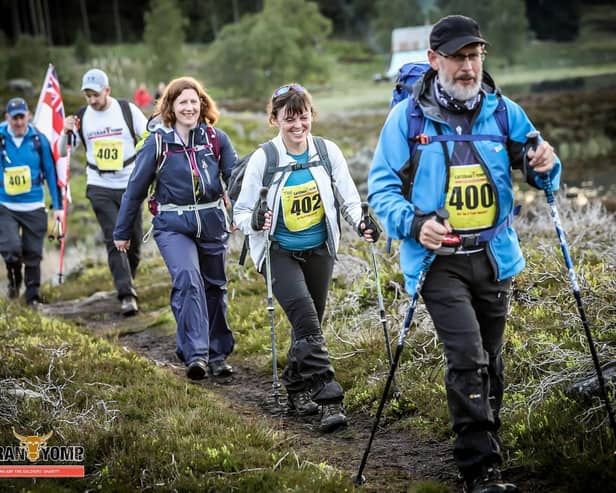 Rhona Guild (second right) and Beverly Smeaton (third right) will be joined by a team of friends for the event in June. They are aiming to complete 54 miles in 24 hours.​