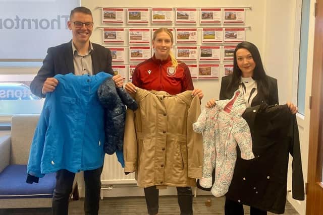 Pictured: Robin Beattie, Georgia Carter (AFCCT) and Stacey Culloch.