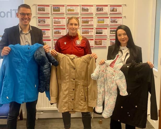 Pictured: Robin Beattie, Georgia Carter (AFCCT) and Stacey Culloch.