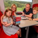 Family onboard LNER Azuma