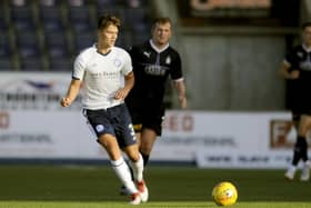 Darren Whyte’s return from injury was a plus point for Forfar. Pic by Michael Gillen