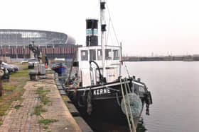 ​Kerne berthed near the new Everton Stadium, Liverpool