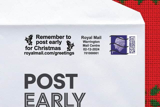 Royal Mail is reminding its customers to post early this Christmas with a special postmark.