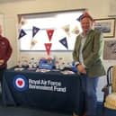 Air station heritage centre chairman Stuart Archibald is pictured with Gavin Davey from the RAF Benevolent Fund.