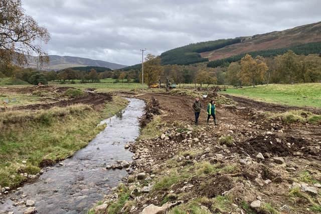 The project involved re-meandering a 250m stretch of the March Burn in Glen Clova and returning two-hectares of land to a more natural state.