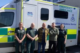 ​Mal (centre), pictured with Kerry, Keith, Darren and Emma.