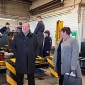 ​Mr Dey is pictured during his recent visit to Angus College to mark Scottish Apprenticeship Week.