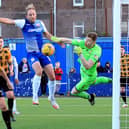 Paul Watson goes close as Montrose press during East Fife. Pic by Phoenix Photography