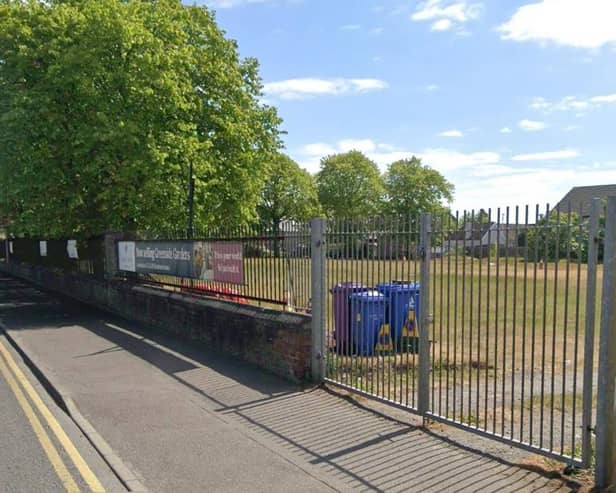 ​The site of the former school.